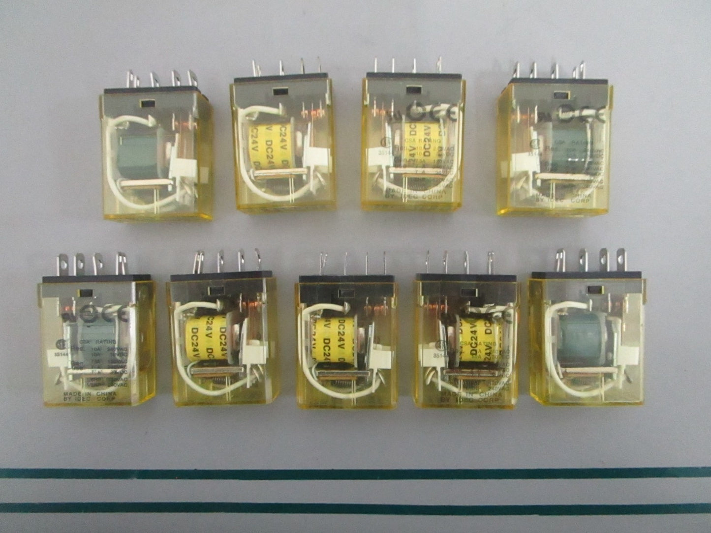 NEW OEM (LOT OF 9) RH1B-UL IDEC 24V Relay 0820