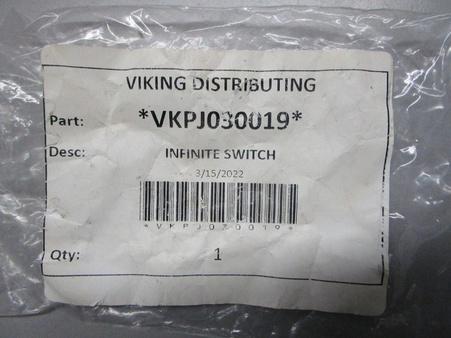 *NEW OEM* 0820 Viking Infinite Switch VKPJ030019 PJ030019