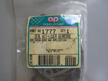 *NEW* 0810 Aqua Power Lower Gearcase Seal Kit 1777 For Evinrude 50HP 1971-74