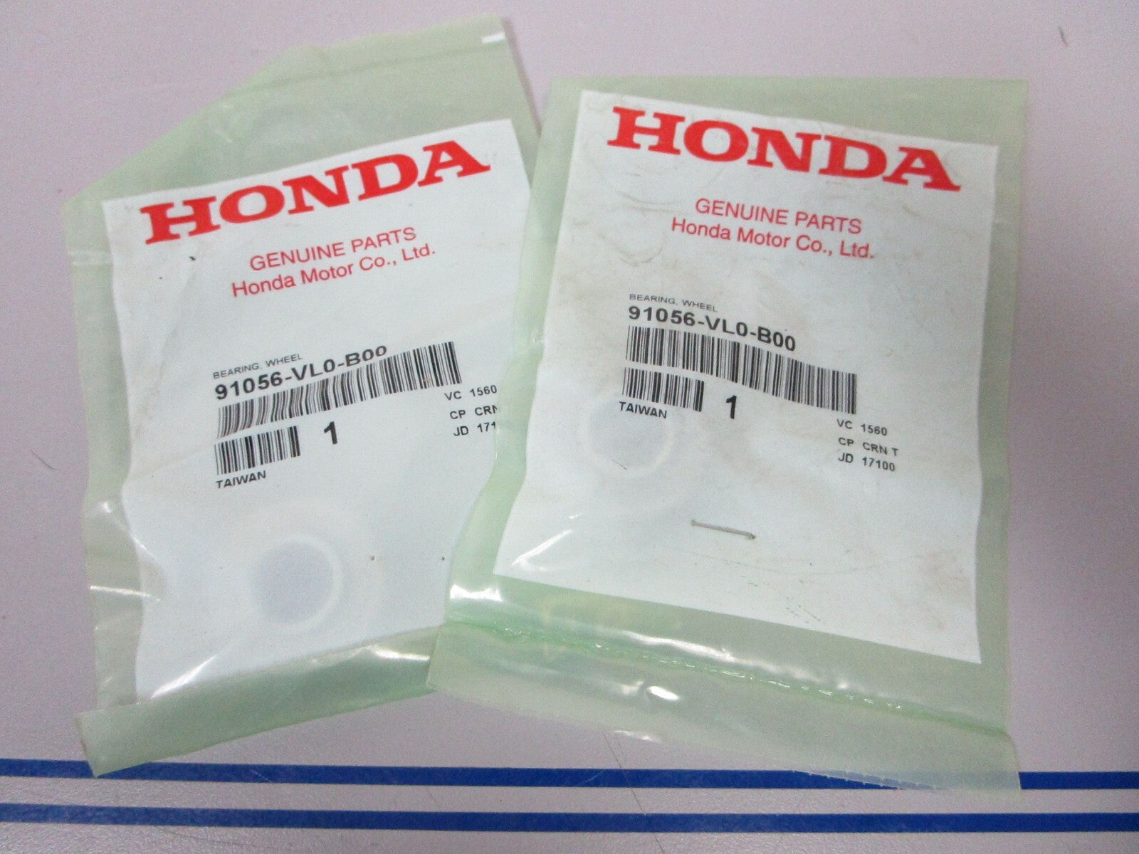 *NEW OEM* (LOT OF 2) 0770 Honda Wheel Bearing 91056-VL0-B00