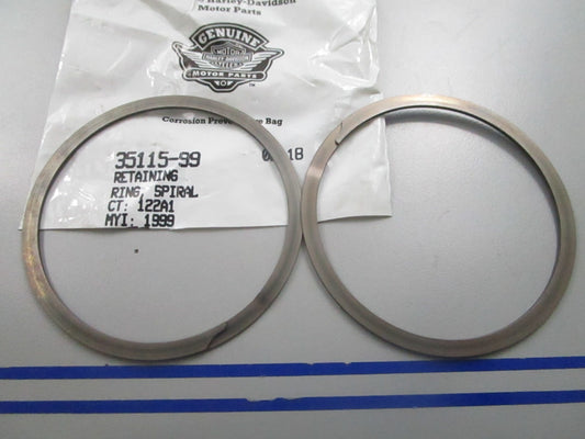 *NEW OEM* (LOT OF 2) 0810 Harley Davidson Spiral Retaining Ring 35115-99