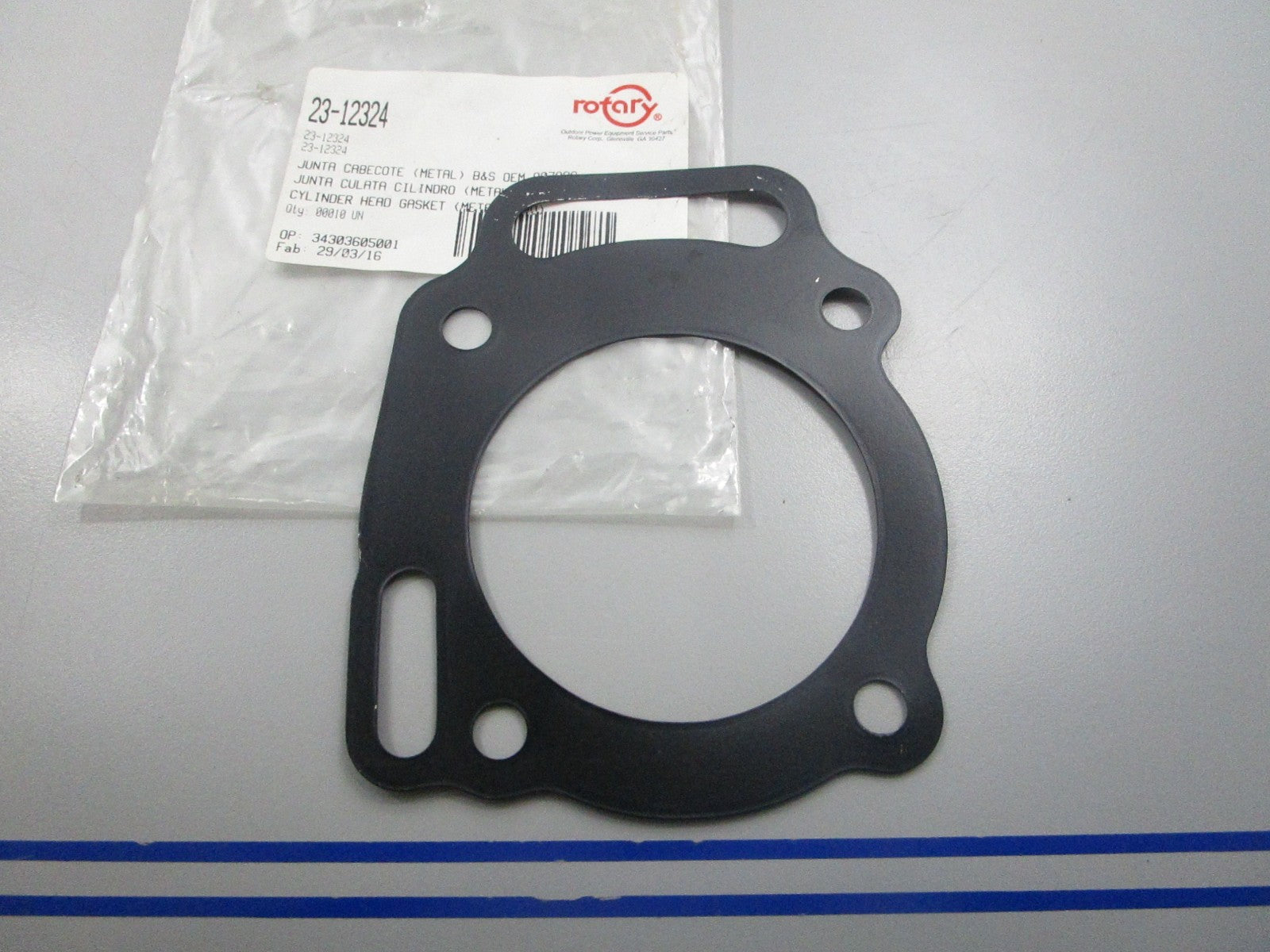 NEW 23-12324 Replaces: 807986 Rotary Cylinder Head Gasket 0810