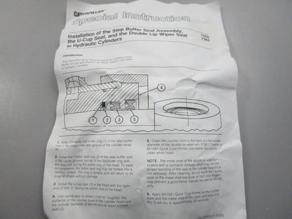 NEW OEM 8C-5128 CAT Press-In Wiper Seal 0810