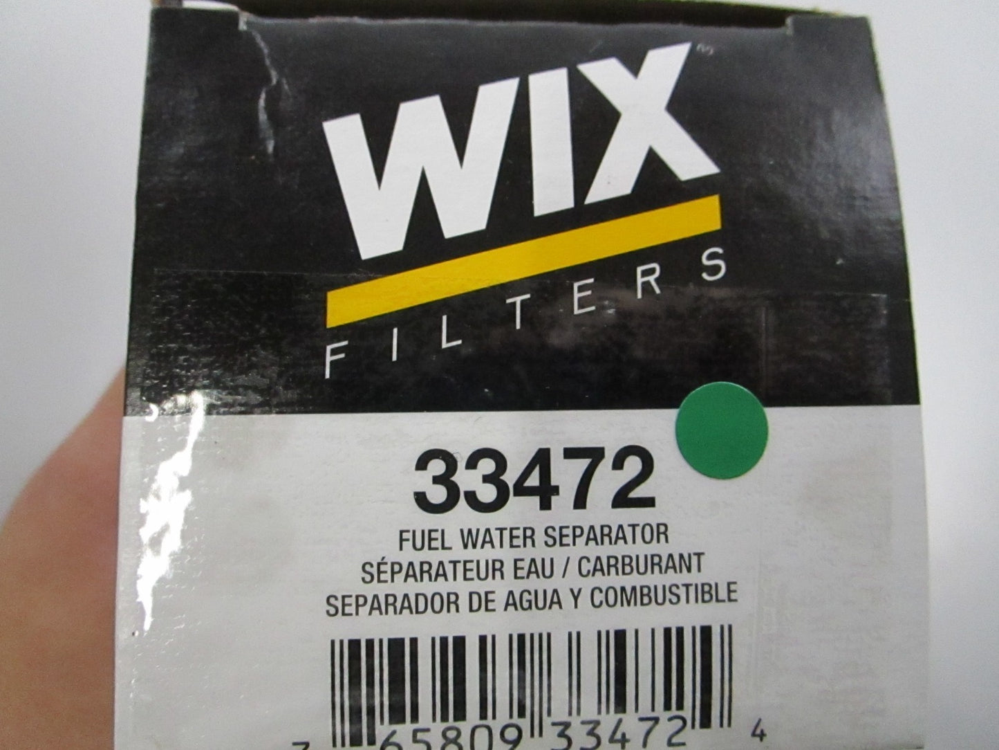 NEW 33472 WIX Fuel Water Separator 0810