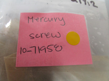 *NEW OEM* 0750 Mercury Quicksilver SCREW 10-71958
