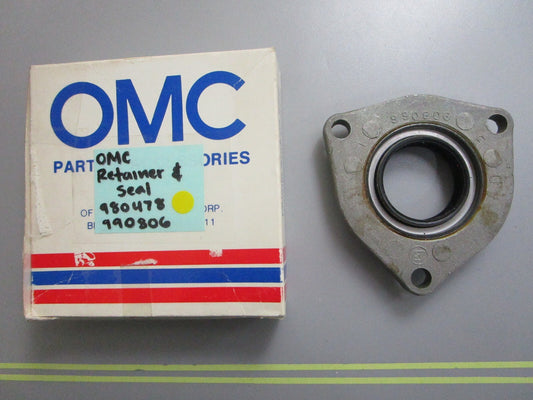 *NEW OEM* 0810 OMC Johnson Evinrude Retainer & Seal 980478 990806