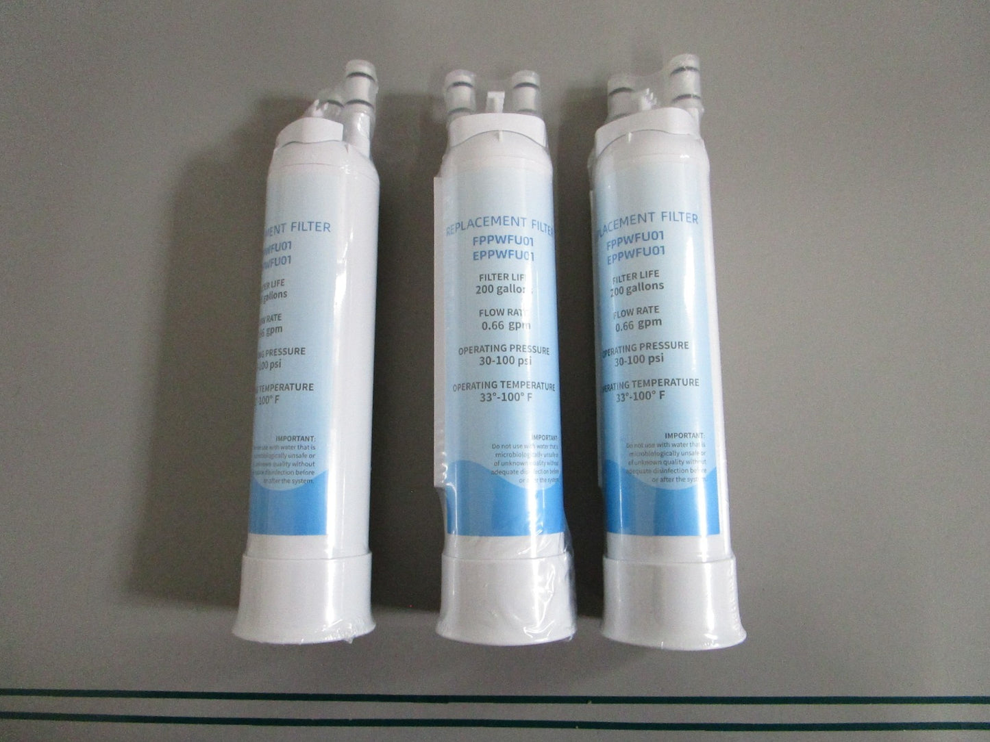 Frigidaire Replacement Water Filter LOT OF 3 FPPWFU01 EPPWFU01 NOS 0820