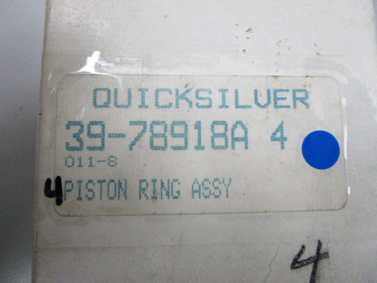 *NEW OEM* 0810 Mercury Quicksilver 4 Piston Ring Assembly 39-78918A 4