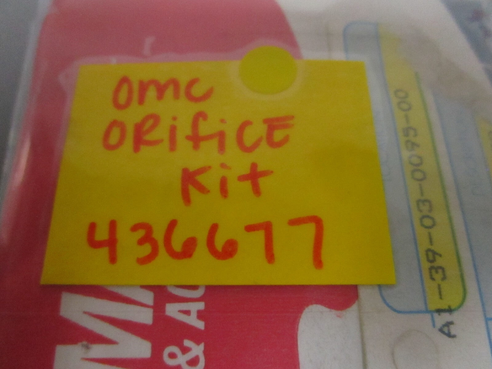 *NEW OEM* 0810 OMC Johnson Evinrude Orifice Kit 436677 0436677