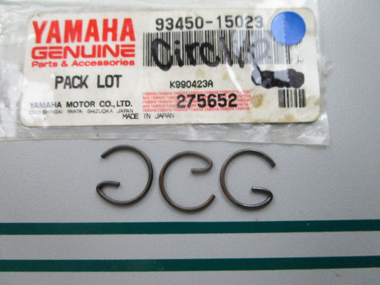 NEW OEM (LOT OF 3) 93450-15023 Yamaha Circlip 0810
