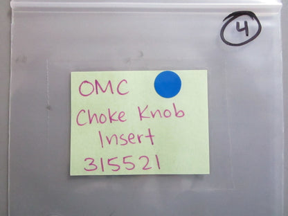 *NEW OEM* 0810 OMC Johnson Evinrude Choke Knob Insert 315521 0315521