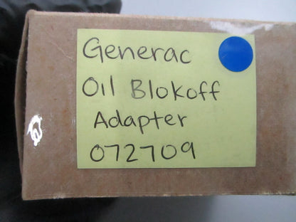 *NEW OEM* 0810 Generac Oil Blokoff Adapter 072709