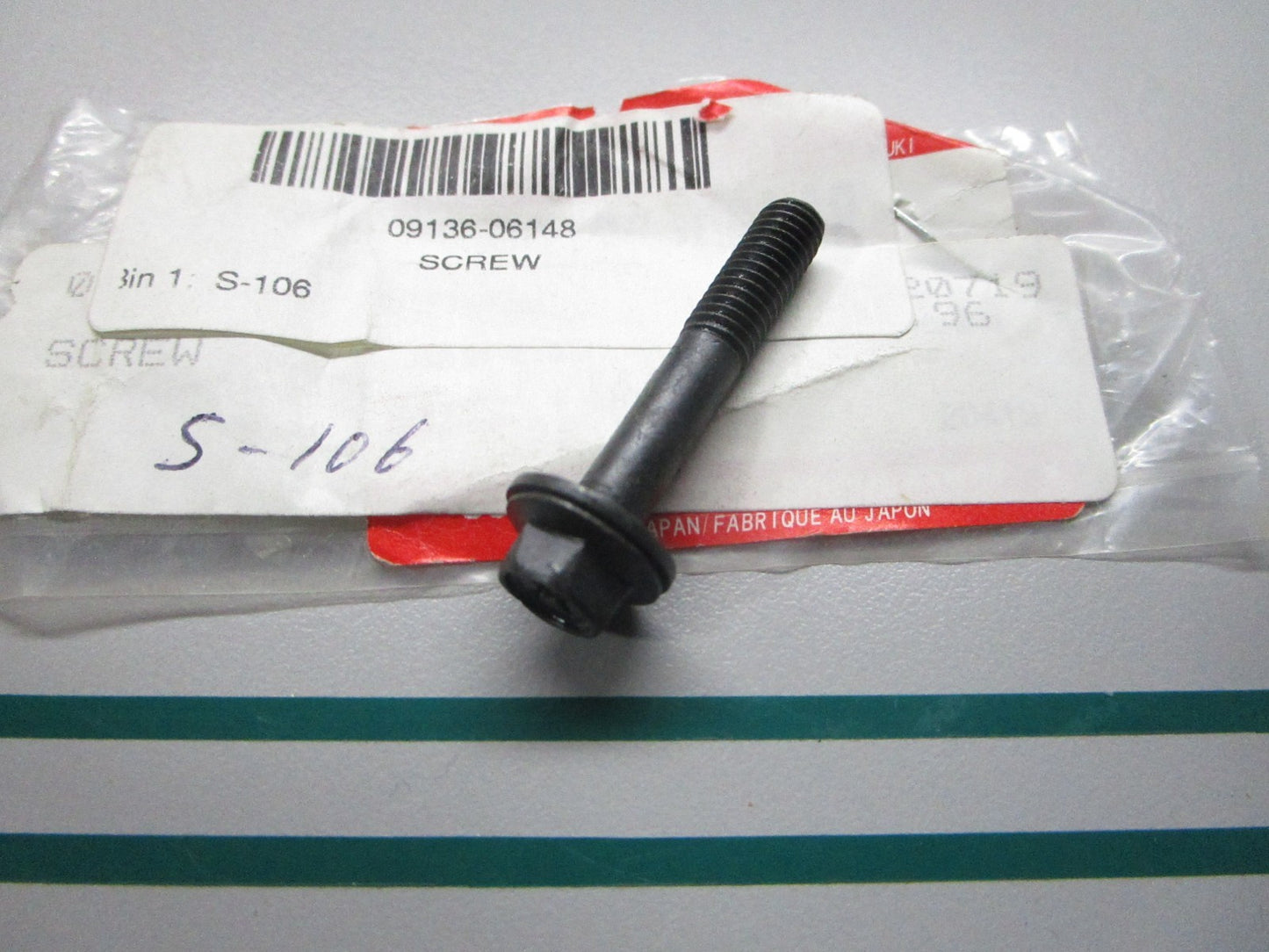 NEW OEM 09136-06148 Suzuki Screw 0810