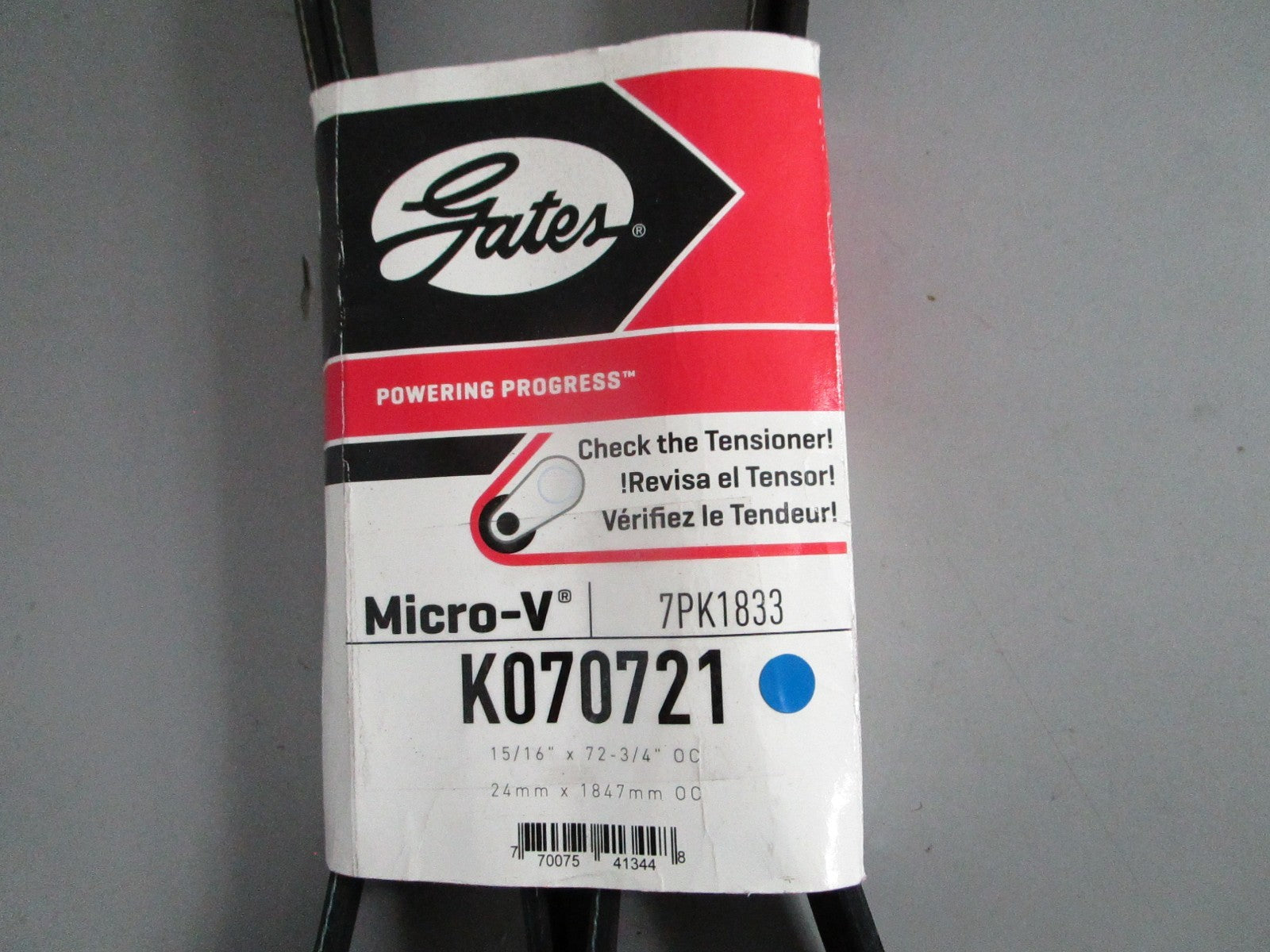 NEW K070721 Gates Micro-V Serpentine Belt 0820