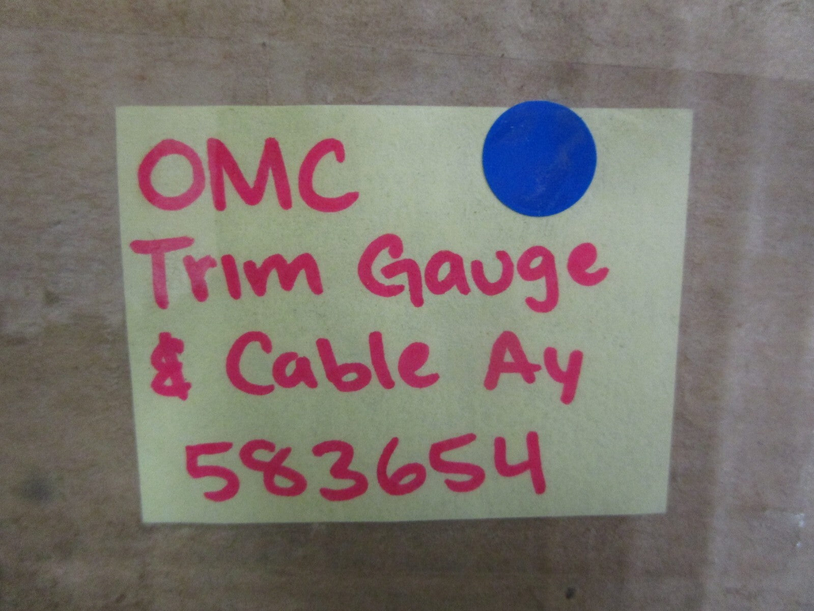 *NEW OEM* 0820 OMC Johnson Evinrude Trim Gauge & Cable Ay 583654 0583654