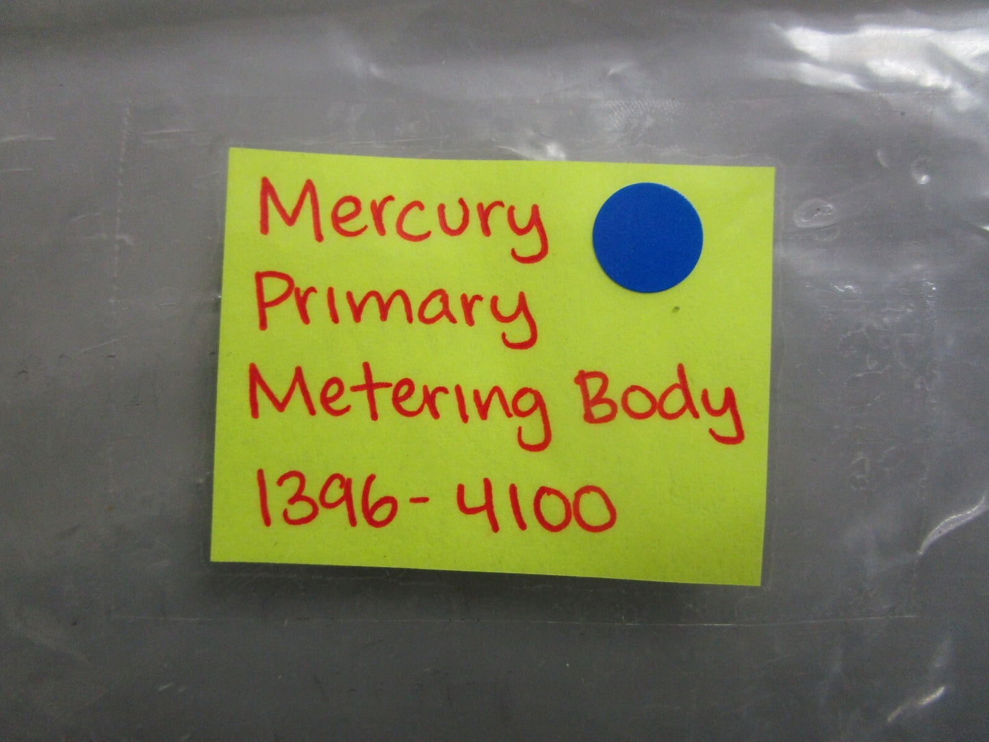 *NEW OEM* 0820 Mercury Quicksilver Primary Metering Body 1396-4100
