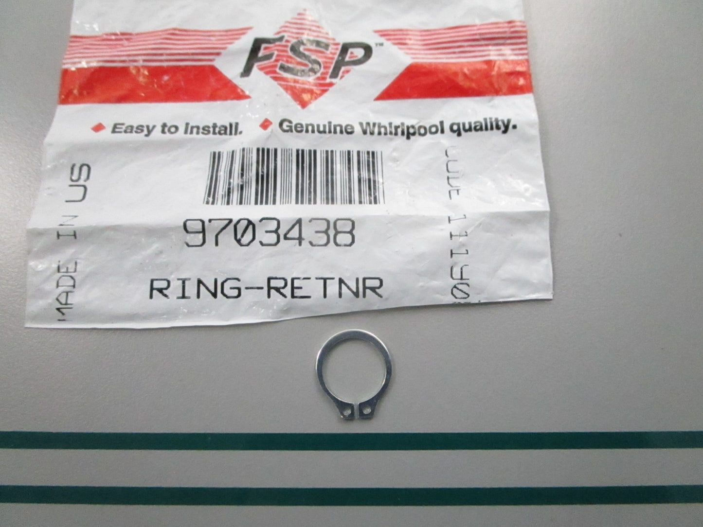 NEW OEM 9703438 Whirlpool Retainer Ring 0810