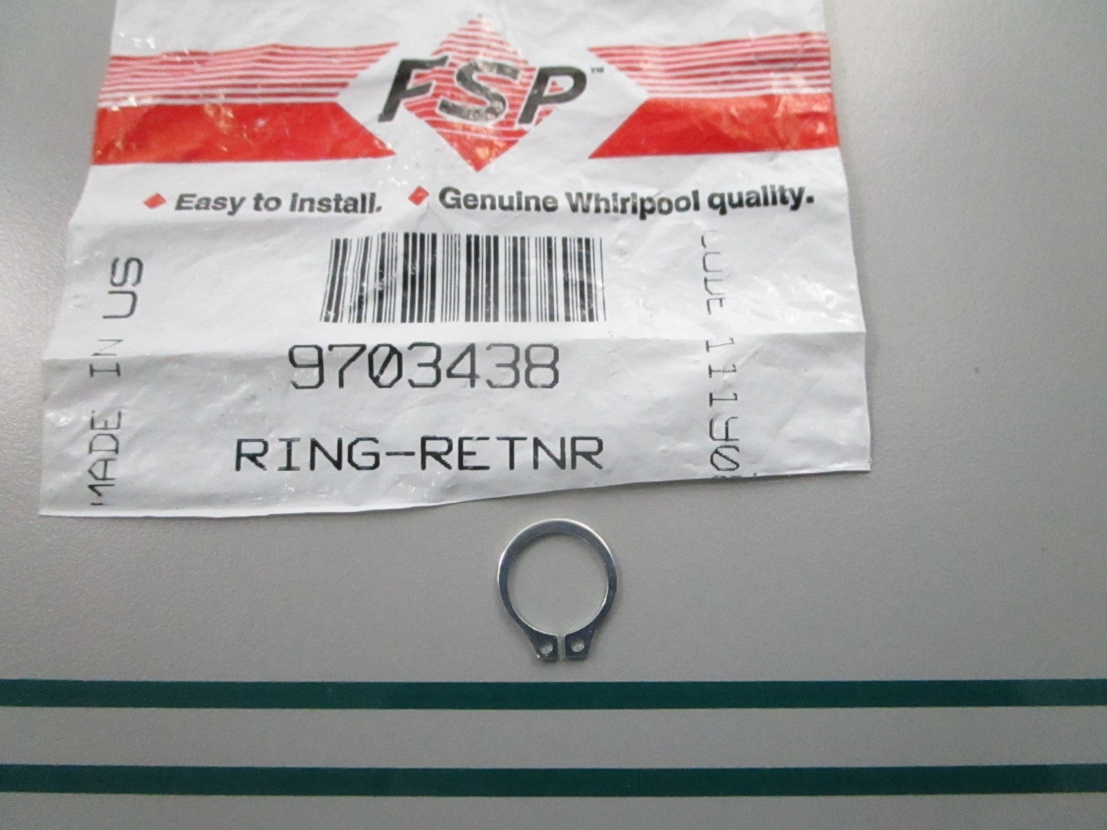 NEW OEM 9703438 Whirlpool Retainer Ring 0810