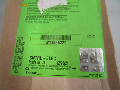 Whirlpool NEW OEM Refrigerator Main Control Board W11466229 Genuine Part 0820