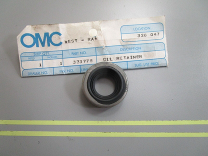 *NEW OEM* 0810 OMC Johnson Evinrude Oil Retainer 333778 0333778