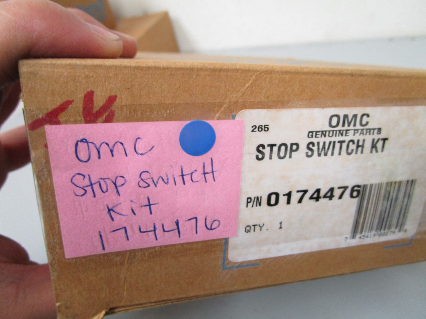 *NEW OEM* 0720 OMC Johnson Evinrude Stop Switch Kit 174476 0174476