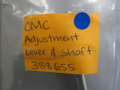 *NEW OEM* 0820 OMC Johnson Evinrude Adjustment Lever & Shaft 388655 0388655