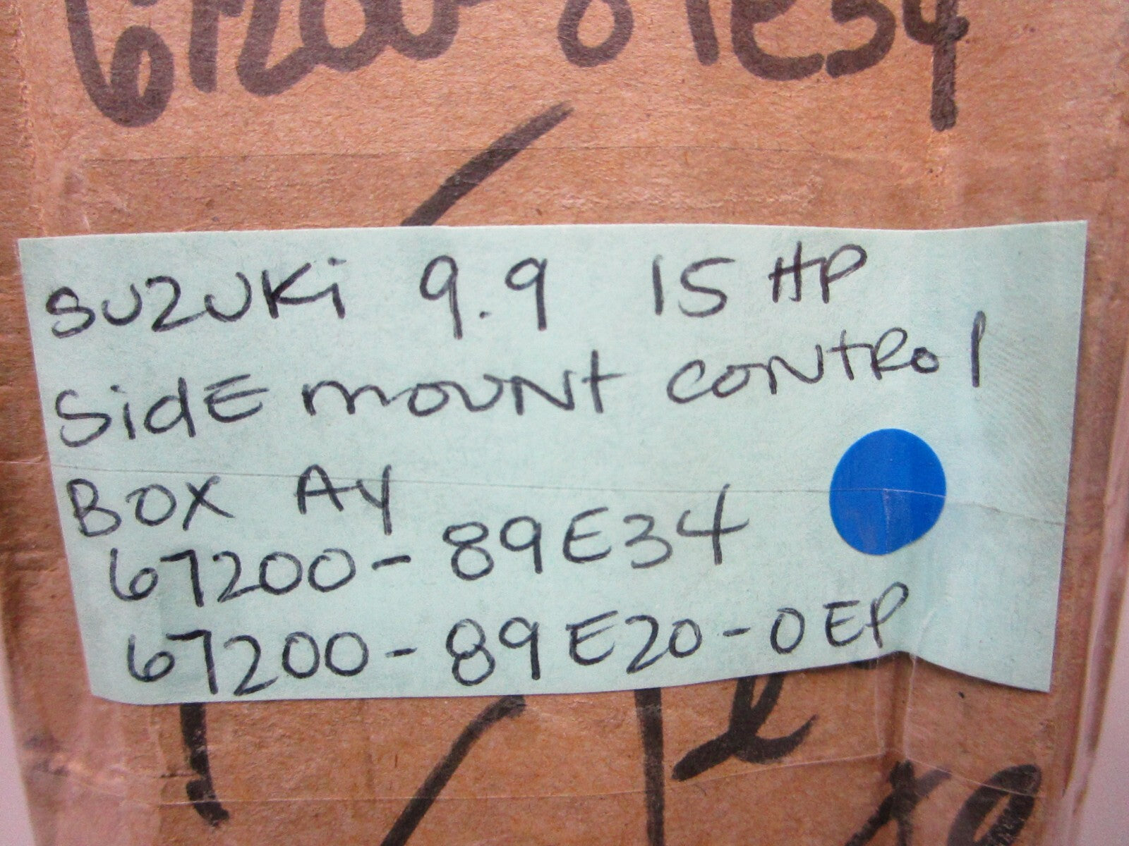 *NEW OEM* 0720 Suzuki 9.9 15 hp Side Mount Control Box 67200-89E34 67200-89E20