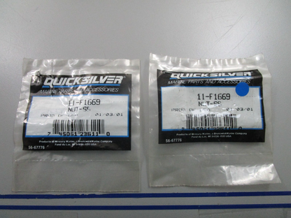 *NEW OEM* (LOT OF 2) 0810 Mercury Quicksilver SS Nut 11-F1669