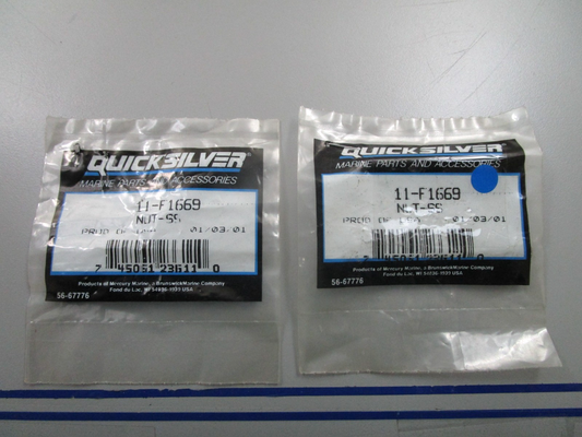 *NEW OEM* (LOT OF 2) 0810 Mercury Quicksilver SS Nut 11-F1669