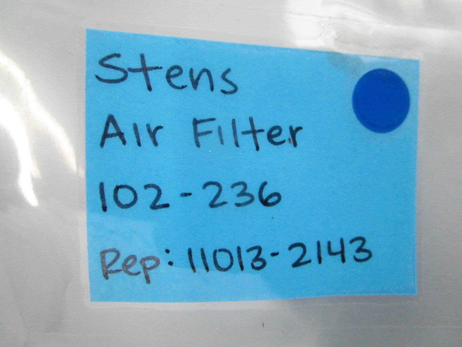 NEW 102-236 Replaces: 11013-2143 Stens Air Filter 0810