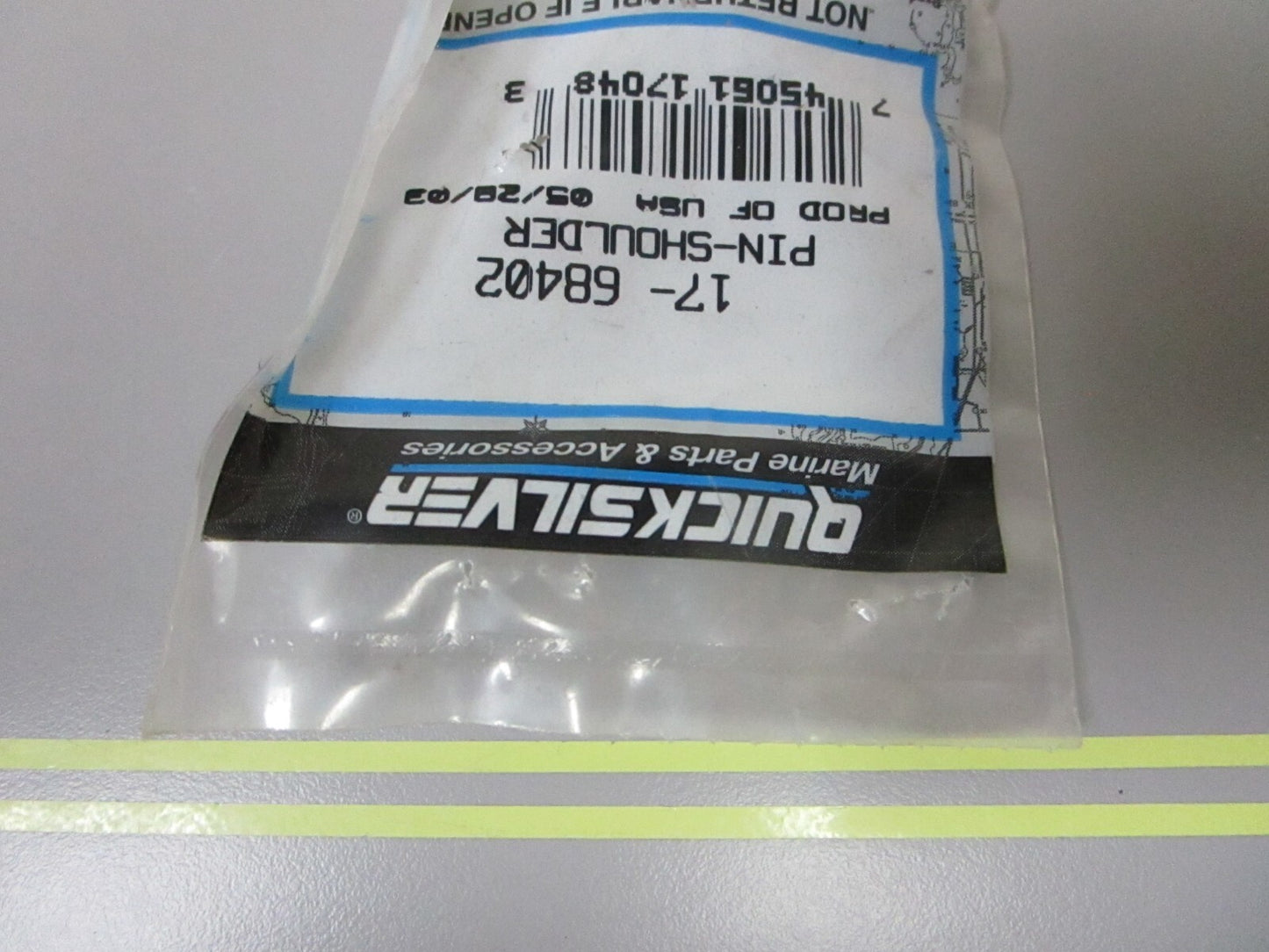 *NEW OEM* 0810 Mercury Quicksilver Shoulder Pin 17-68402