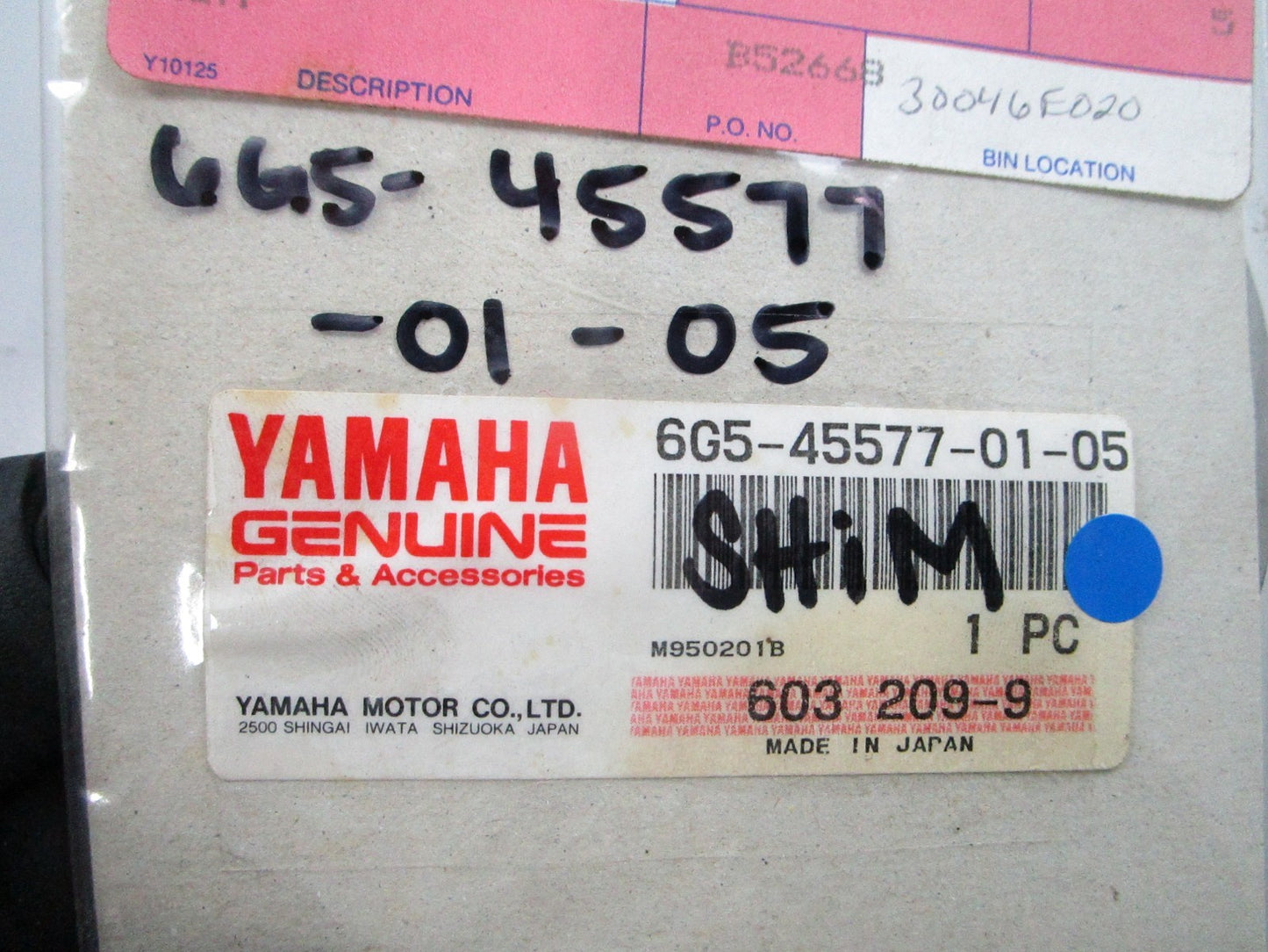 *NEW OEM* 0810 Yamaha Shim 6G5-45577-01-05