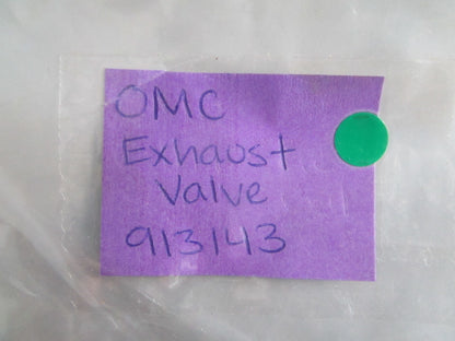 NEW OEM 913143 0913143 OMC Johnson Evinrude Exhaust Valve 0820