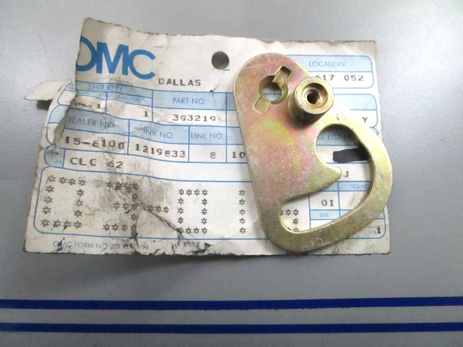 *NEW OEM* 0810 OMC Johnson Evinrude Shift Lockout Cam 393219 0393219