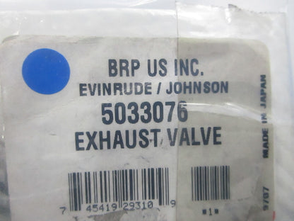 *NEW OEM* 0720 OMC Johnson Evinrude Exhaust Valve 5033076