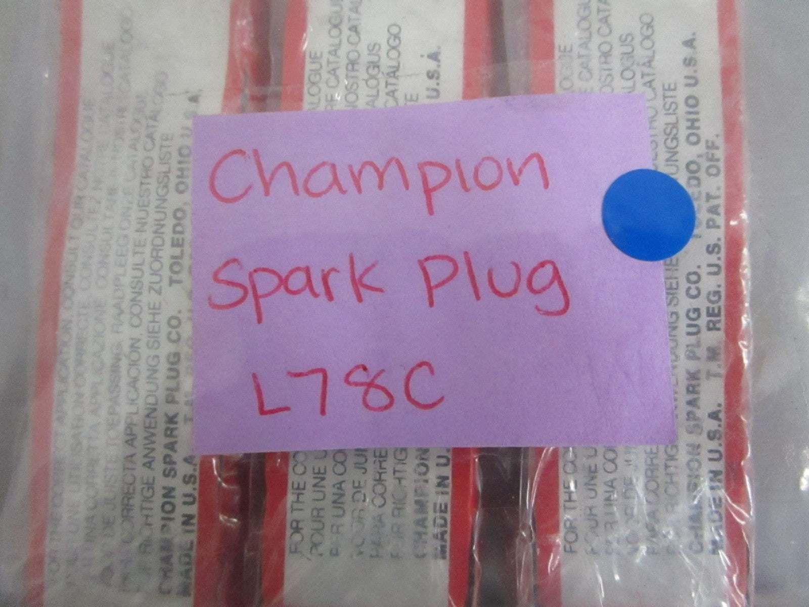 NEW OEM (LOT OF 7) L78C Champion Spark Plug 0820