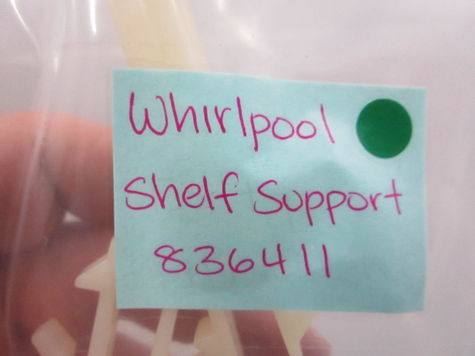 NEW OEM 836411 Whirlpool Shelf Support 0810