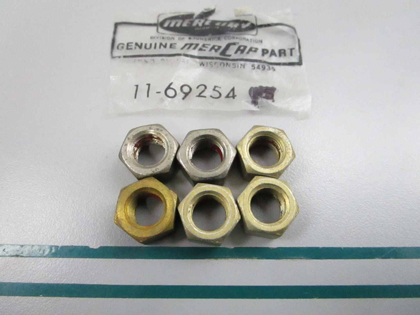 NEW OEM (LOT OF 6) 11-69254 Mercury Quicksilver Nut 0810