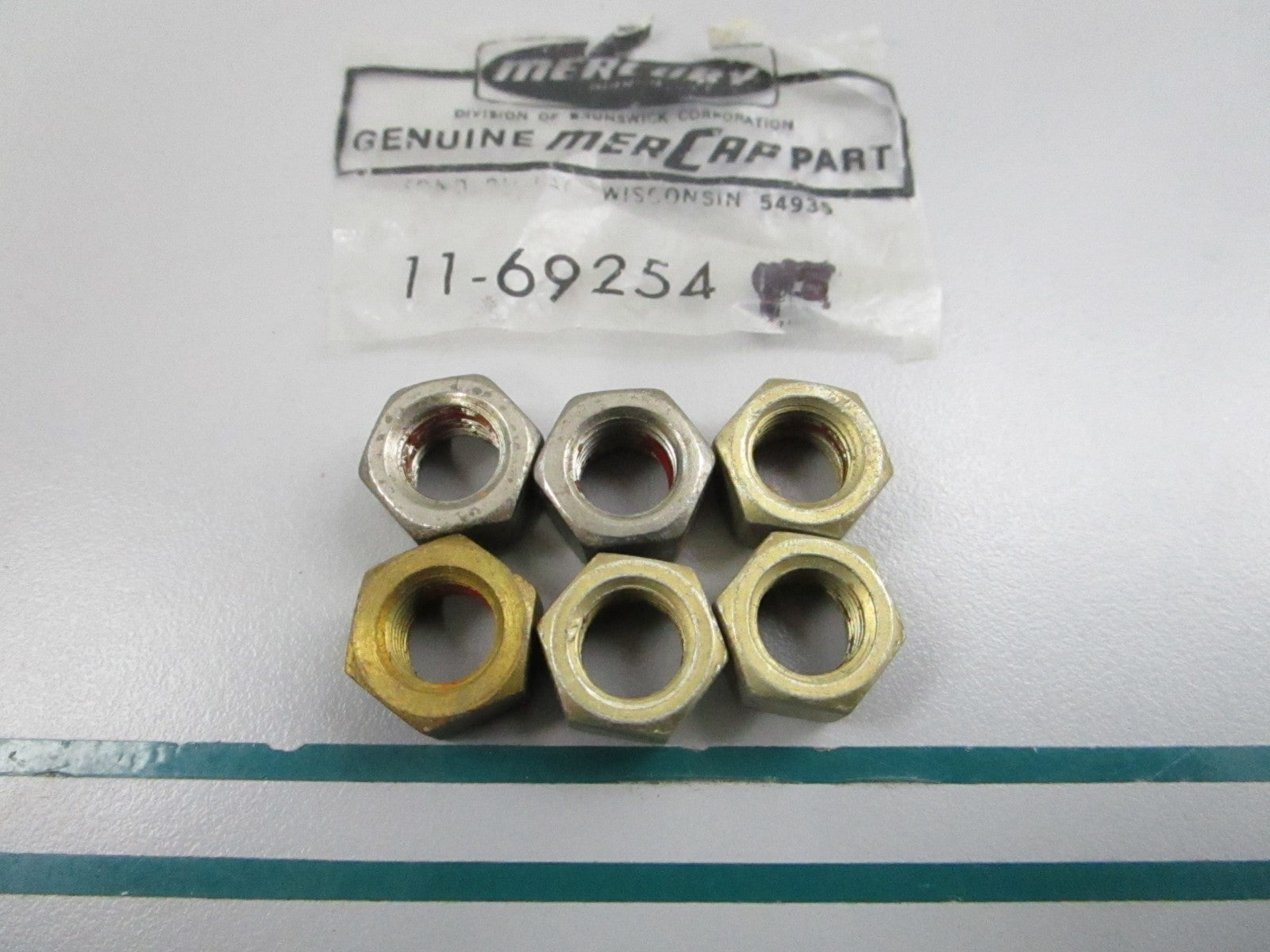 NEW OEM (LOT OF 6) 11-69254 Mercury Quicksilver Nut 0810