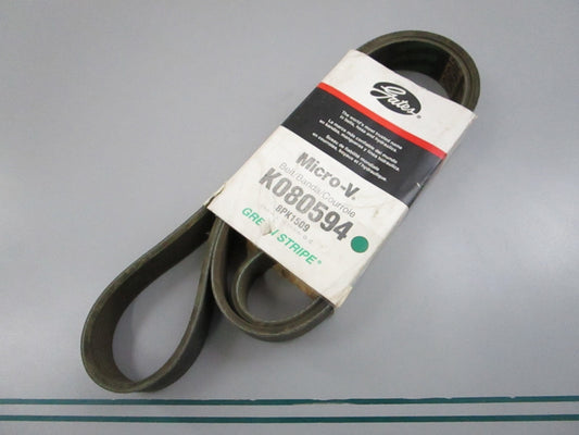 Gates K080594 Micro-V Serpentine Belt 8-Rib 59.4in  NEW 0810