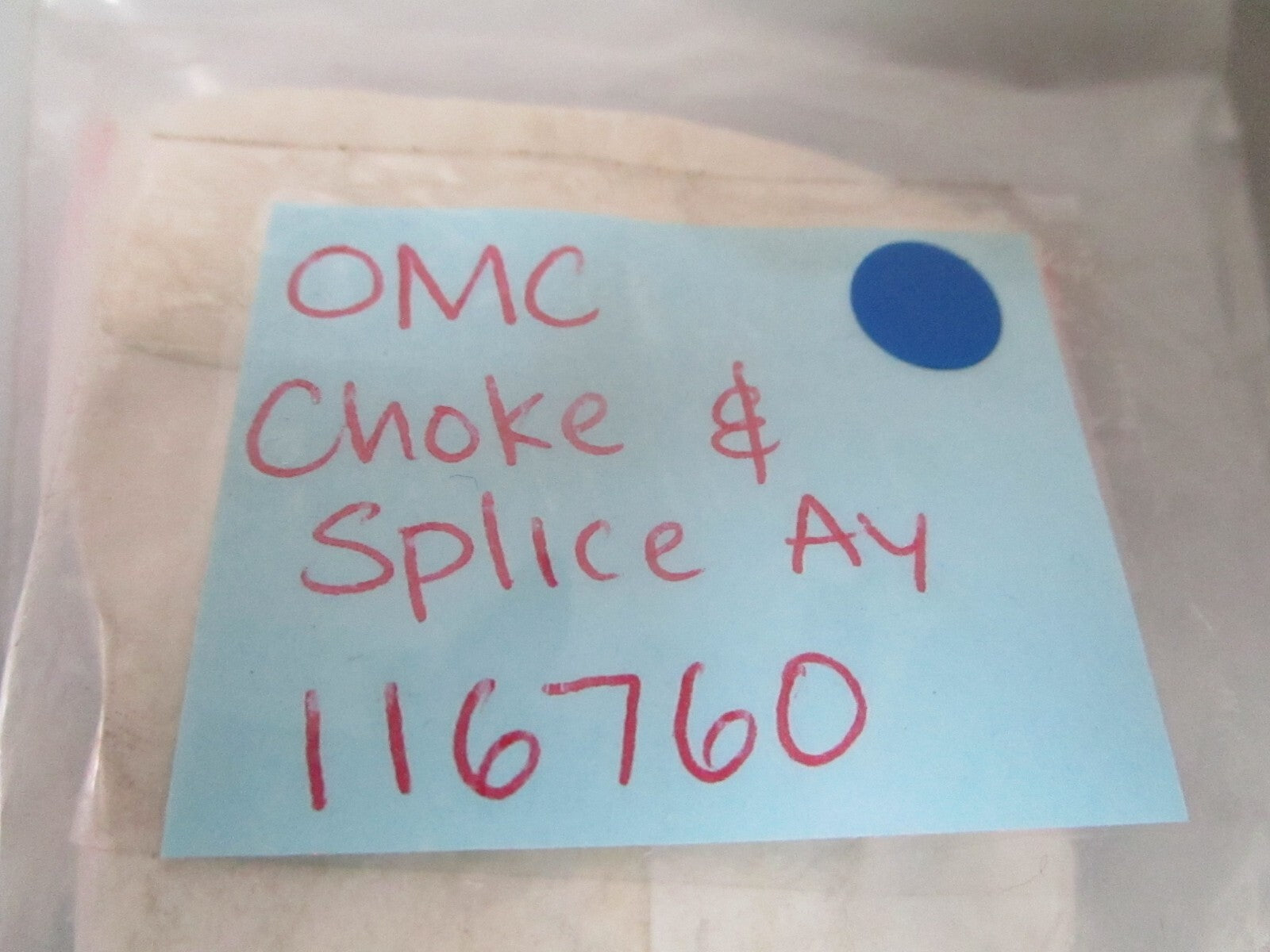 *NEW OEM* 0810 OMC Johnson Evinrude Choke & Splice Assembly 116760 0116760