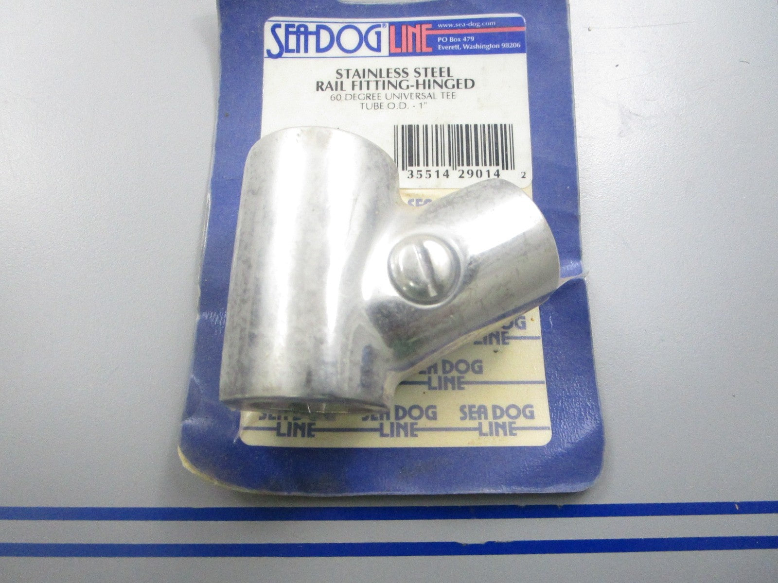 *NEW* 0810 Sea-Dog 60 Degree Stainless Steel Hinged Rail Fitting Tee 290604-1