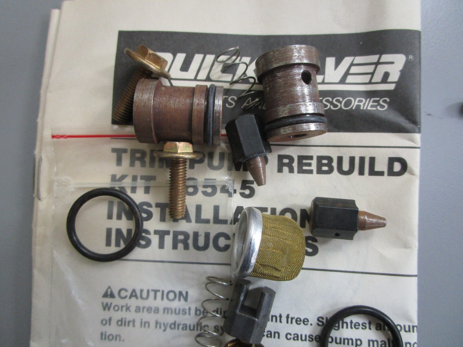 *NEW OEM* 0820 Mercury Quicksilver Trim Pump Rebuild Kit 18545A1