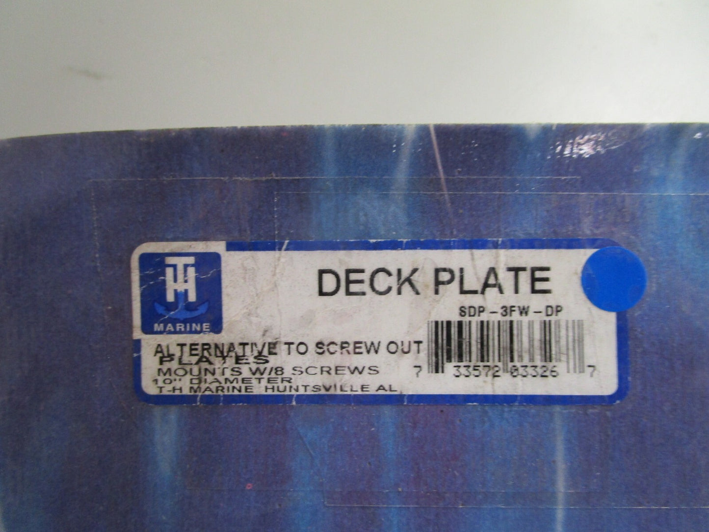 *NEW* 0810 T-H Marine Deck Plate 8DP-3FW-DP