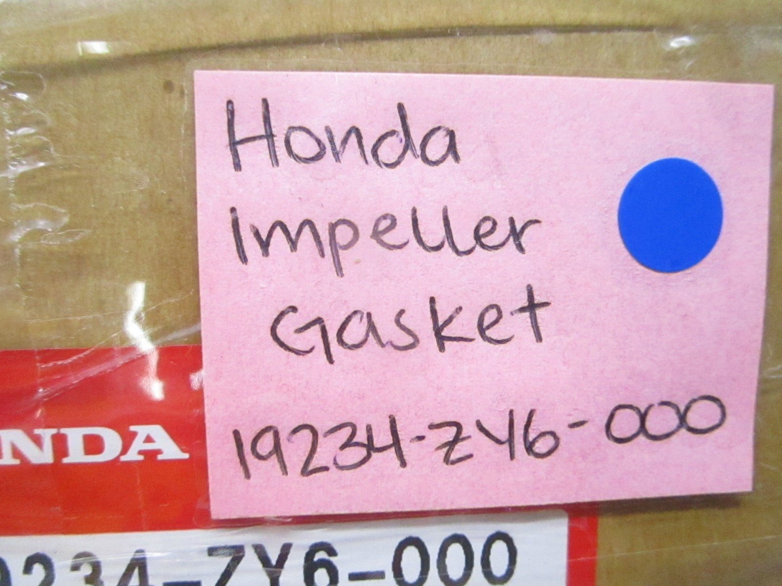 *NEW OEM* 0810 Honda Impeller Gasket 19234-ZY6-000