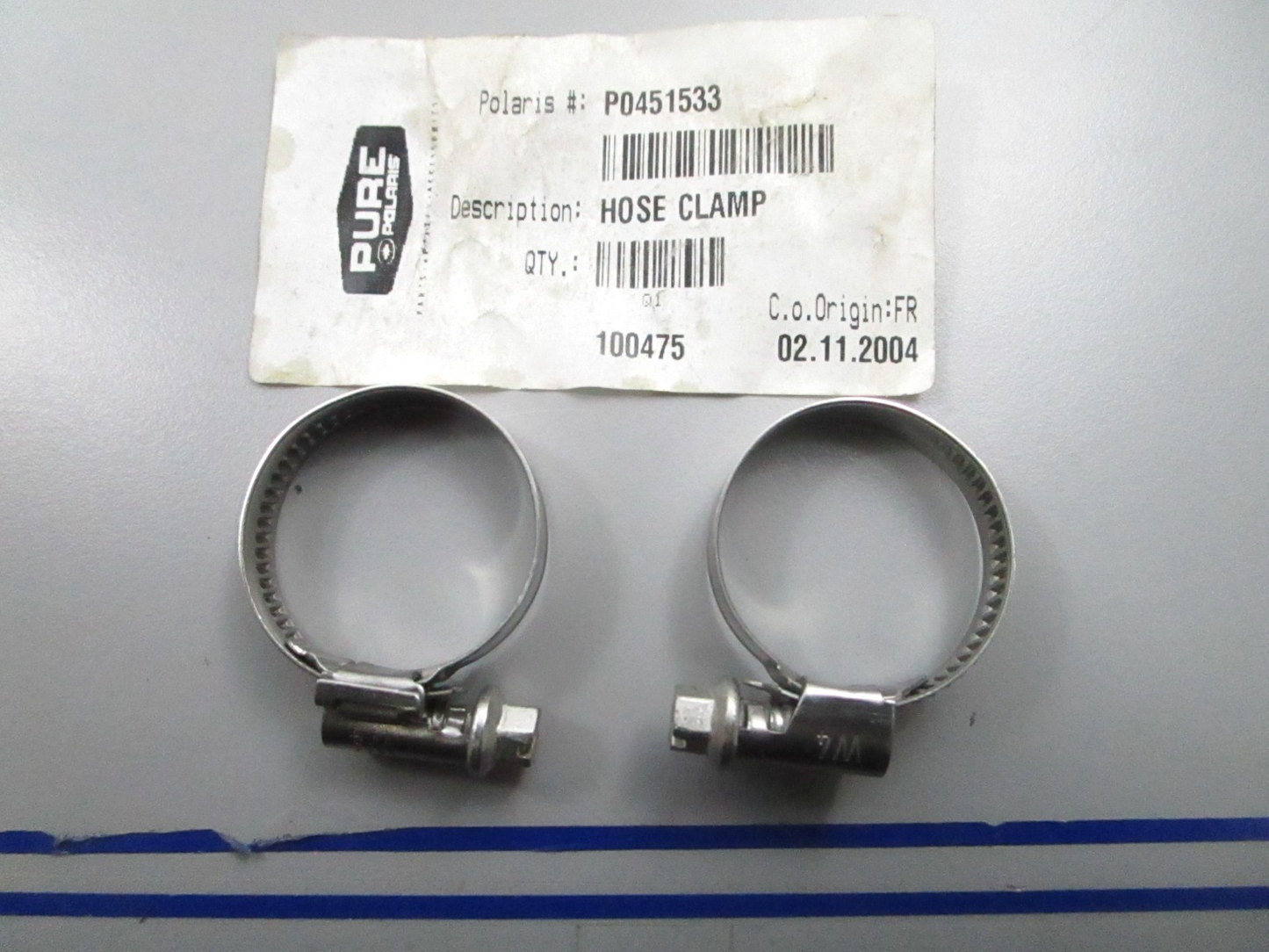 *NEW OEM* (LOT OF 2) 0810 Polaris Hose Clamp 0451533