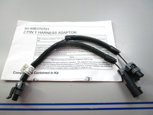 NEW OEM 84-896370T01 Mercury Quicksilver 2 Pin Y-Harness Assembly 0810