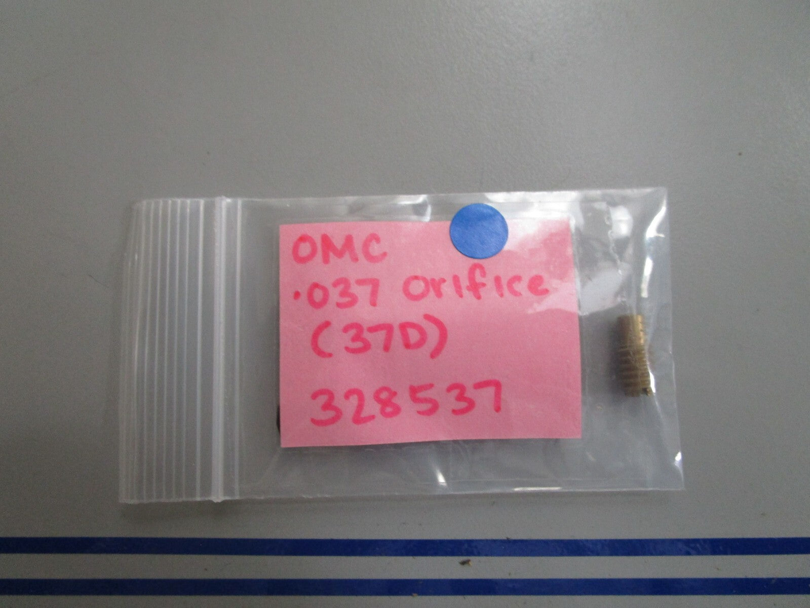 *NEW OEM* 0770 OMC Johnson Evinrude .037 Orifice (37D) 328537 0328537