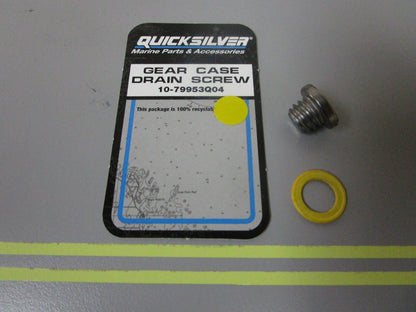 *NEW OEM* 0810 Mercury Quicksilver Gear Case Drain Screw 10-79953Q04