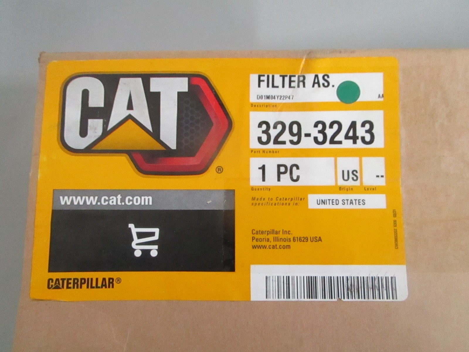 Caterpillar 329-3243 Cabin Air Filter D5N D5R D6N NEW OEM 0820
